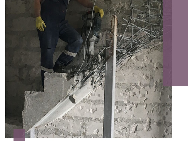 Демонтаж металлических и бетонных лестниц в Сосновом Боре