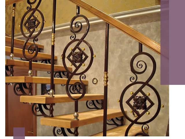 Изготовление кованых лестниц под ключ в Сосновом Боре