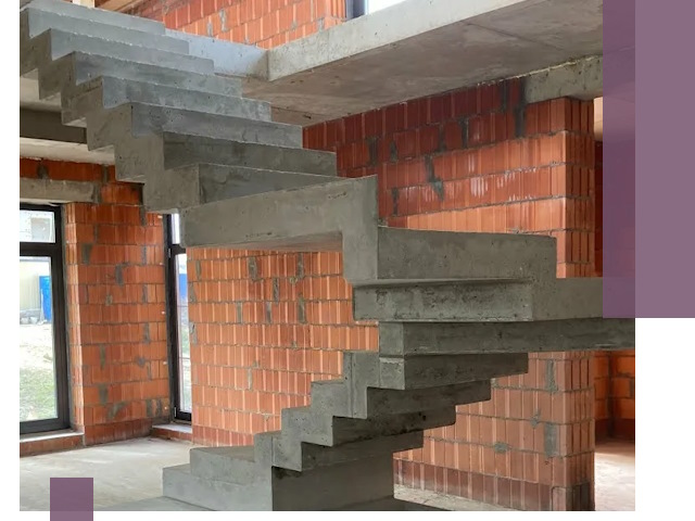 Изготовление бетонных лестниц под ключ в Сосновом Боре