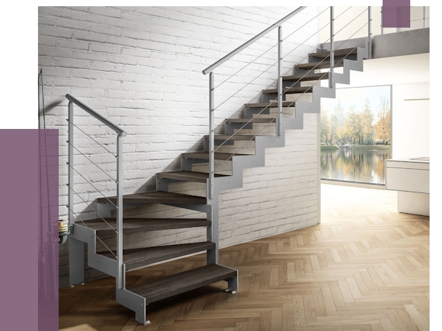 Г-образные лестницы под ключ в Сосновом Боре от 36823 руб. | ПРОЛЁТ-Снб