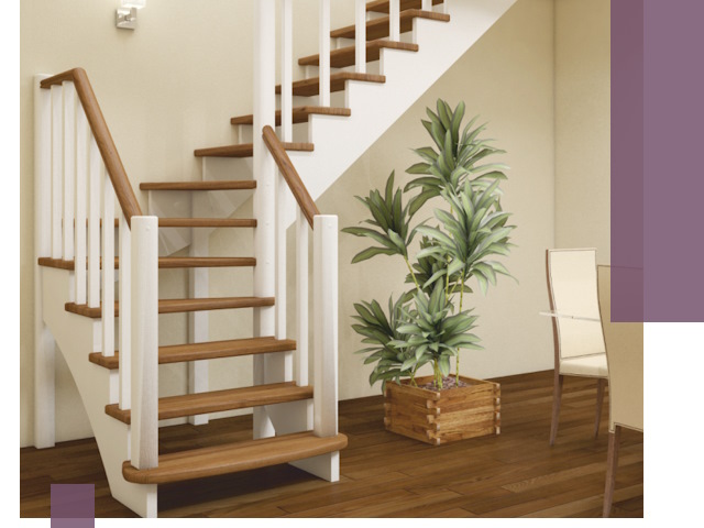 Г-образные лестницы под ключ в Сосновом Боре — изготовление и монтаж