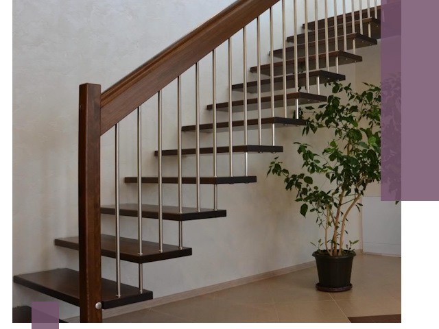 Лестницы на больцах под ключ в Сосновом Боре – изготовление и монтаж