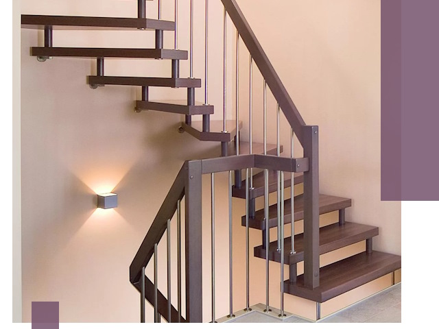 Изготовление лестниц на больцах в Сосновом Боре под ключ