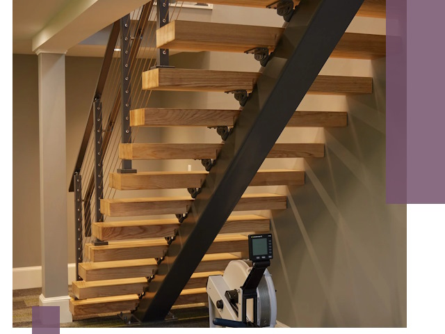 Лестницы на монокосоурах под ключ в Сосновом Боре - изготовление и монтаж