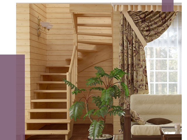 Лестницы для дачи в Сосновом Боре от 75423 руб.  | ПРОЛЁТ-Снб