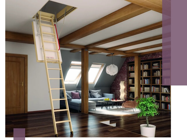 Чердачные лестницы под ключ в Сосновом Боре: изготовление и монтаж