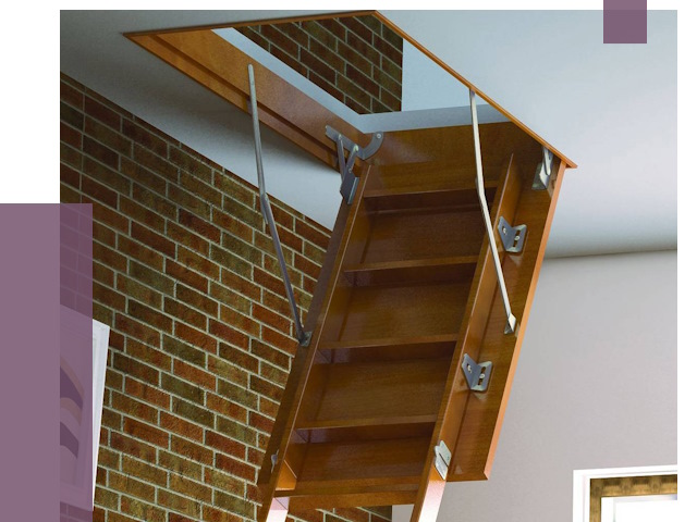 Установка чердачной лестницы в Сосновом Боре от 7771 руб. | ПРОЛЁТ-Снб