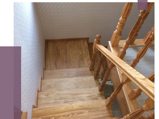 Сосновые лестницы в Сосновом Боре под ключ от 8025 руб.  | ПРОЛЁТ-Снб