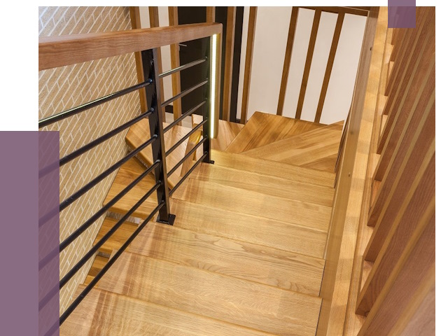 Лестницы из ясеня в Сосновом Боре под ключ от 9955 руб. 