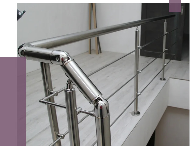 Перила из нержавеющей стали в Сосновом Боре от 8939 руб. под ключ | ПРОЛЁТ-Снб