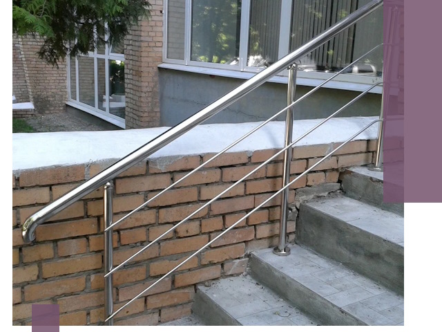 Перила из нержавеющей стали высокого качества в Сосновом Боре
