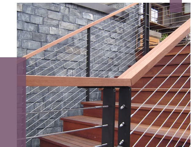 Тросовые перила под ключ в Сосновом Боре от 7720 руб.