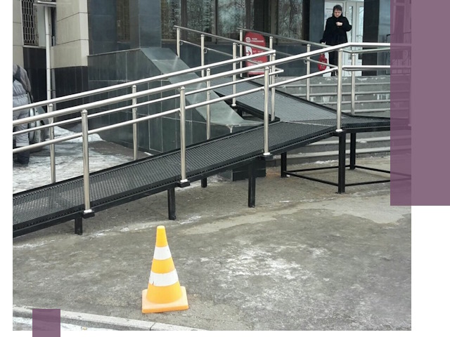 Стационарные пандусы под ключ в Сосновом Боре — изготовление и монтаж