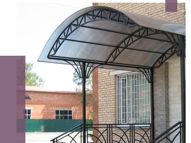 Металлические навесы и козырьки в Сосновом Боре от 12698 руб.