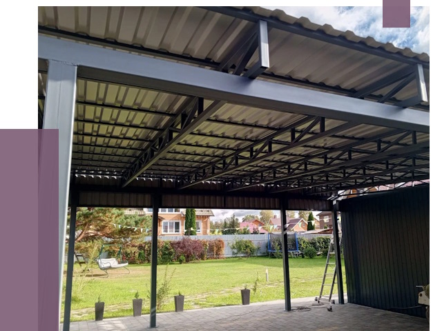 Монтаж навесов в Сосновом Боре от 7314 руб. — установка навеса | ПРОЛЁТ-Снб