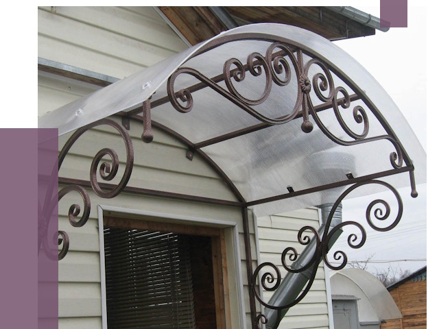 Изготовление козырьков в Сосновом Боре от 7314 руб. — заказать | ПРОЛЁТ-Снб