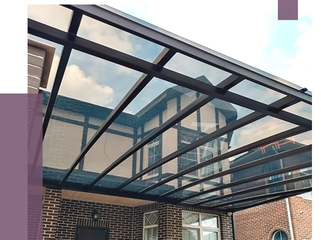 Навесы из поликарбоната в Сосновом Боре от 8553 руб. под ключ — ПРОЛЁТ-Снб