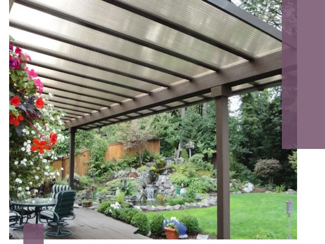 Навесы из поликарбоната под ключ в Сосновом Боре быстро и надёжно