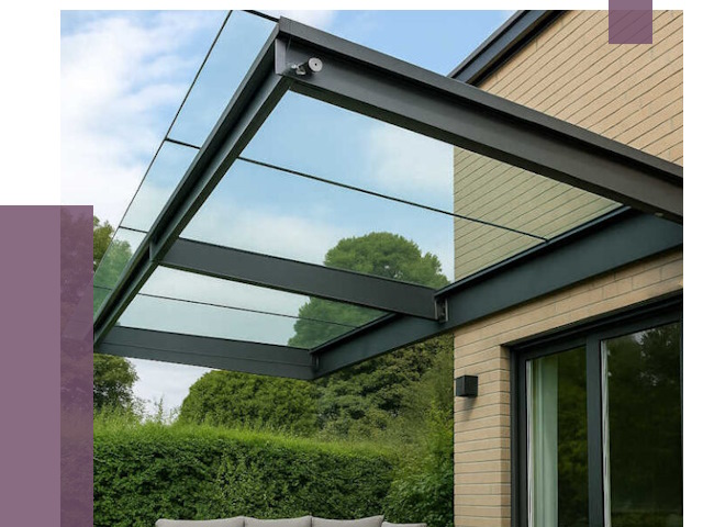 Стеклянные навесы и козырьки в Сосновом Боре от 12190 руб.