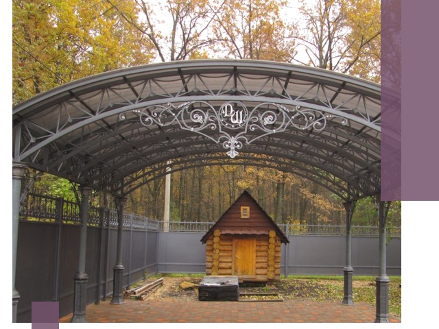 Кованые навесы премиум-класса под заказ в Сосновом Боре