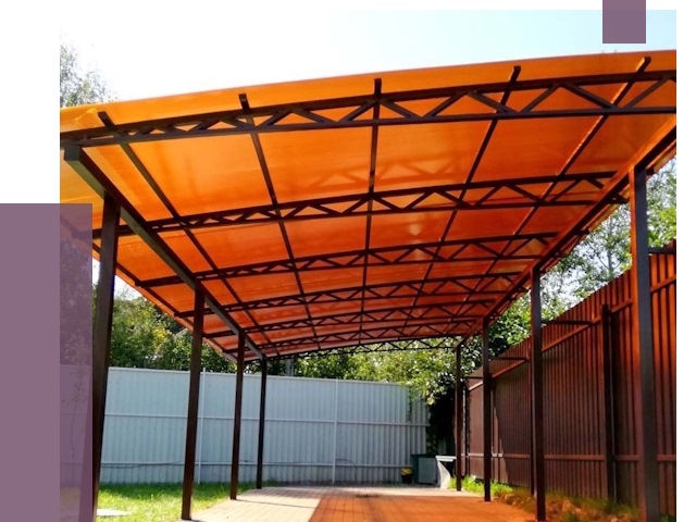 Односкатные навесы под ключ в Сосновом Боре от 13053 руб. 