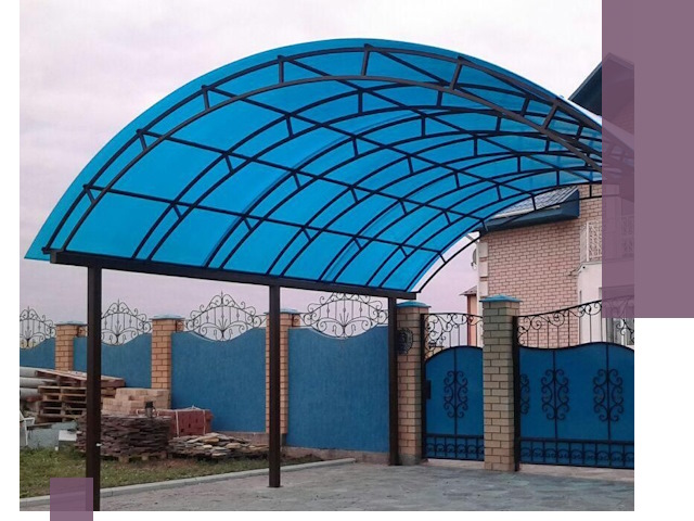 Арочные навесы под ключ в Сосновом Боре — изготовление и монтаж
