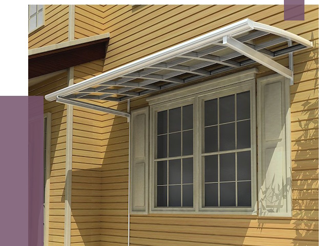 Козырьки над окнами в Сосновом Боре от 7568 руб. — монтаж, покупки | ПРОЛЁТ-Снб
