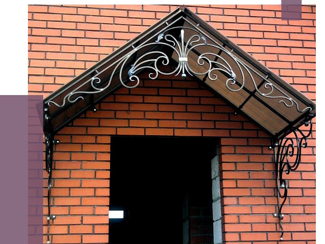 Металлические козырьки в Сосновом Боре от 10615 руб. 