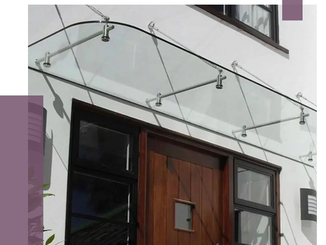 Стеклянные козырьки в Сосновом Боре от 18792 руб. | ПРОЛЁТ-Снб